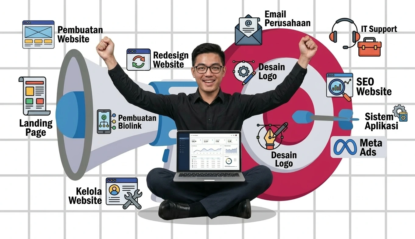 Jasa Pembuatan Website, Landing Page, Desain Logo & Email Perusahaan – Profesional & Terpercaya
